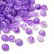 Baking Painted Imitation Jade Glass Beads, Rondelle, Dark Violet, 6~6.5x3.5mm, Hole: 1.2~1.4mm, about 5000pcs/1000g
