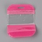 PET Zip Lock Bags, Resealable Bags, Self Seal Bag, Rectangle, Deep Pink, 10.9x8.5x0.15cm