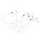 Adjustable Stainless Steel Slider Bracelets, Bolo Bracelets Making, with Enamel, Stainless Steel Color, Mixed Color, 9-1/8 inch(23cm)