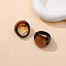 Glass Finger Rings for Women, Chocolate, Inner Diameter: 18mm