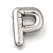 304 Stainless Steel Pendants, Letter Charm, Anti-Tarnish, Letter P, 21x16x5mm, Hole: 3.4x2mm