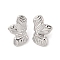 Non-Tarnish Leaf 304 Stainless Steel Stud Earrings for Women, 25x16mm