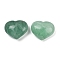 Heart Natural Green Fluorite Palm Stones, Anxiety Healing Pocket Thumb Stone, 24.5x30~31x17mm