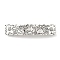 Alloy Retro Hair Barrettes, Hair Accessories for Women & Girls, Rectangle with Flower, Antique Silver, 82x19x11mm