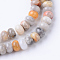 Natural Crazy Lace Agate Bead Strands, Rondelle, 6x4mm, Hole: 1mm, about 95~98pcs/strand, 14.17~14.96 inch