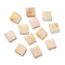 Opaque Acrylic Beads, Square, Navajo White, 8x8x3mm, Hole: 1mm