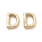 304 Stainless Steel Pendants, Real 14K Gold Plated, Ion Plating(IP), Balloon Letter Charm, Letter D, 19.5x14.5x4.5mm, Hole: 2mm