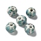 Handmade Porcelain Beads, Rondelle, Cadet Blue, 12~12.5x10mm, Hole: 2.5mm