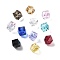 Imitation Austrian Crystal Beads, K9 Glass, Square Faceted, Mixed Color, 10x10x10mm, Hole: 1.8mm