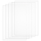 BENECREAT 8 Sheets A4 Clear PVC Flexible Plastic Board Sheet Ideal for Signage, Modeling Projects, Arts and Crafts, Picture Frames, Paintings, Durable Plastic Sheet