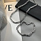 Stainless Steel Byzantine Chains Necklaces & Bracelets Sets for Men, Stainless Steel Color, 700mm