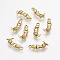 Tibetan Style Alloy Mermaid Pendants, Cadmium Free & Nickel Free & Lead Free, Antique Golden, 20x9x2mm, Hole: 1.5mm