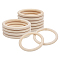 Schima Wood Curtain Rings, Apply for Curtain Rod, Drapery Rings, Linen, 95~97x10mm, Inner Diameter: 75mm