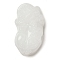 Glass Pendants, Mythical Creatures, White, 39.5x23x13mm, Hole: 1.2mm