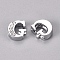 Alloy Slide Charms, with Crystal Rhinestone, Letter, Platinum, Letter.G, G: 11.5x10x4.5mm, Hole: 2x8mm