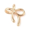 Brass Pendants, Bowknot Charm, Golden, 15x13x4.5mm, Hole: 1.4mm