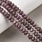 Natural Lepidolite/Purple Mica Stone Beads Strands, Rondelle, 6.5x4mm, Hole: 1mm, about 97~98pcs/strand, 15.28''~15.43''(38.8~39.2cm)
