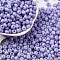 Baking Paint Glass Seed Beads, Round Hole, Rondelle, Grade A, Medium Purple, 5~6x3.5~4mm, Hole: 1.6~1.8mm, about 3000pcs/pound