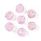 Handmade Foil Lampwork Beads, Nuggets, Pearl Pink, 9~10.5x10~11.5x10~11.5mm, Hole: 1.2~1.8mm, about 50pcs/strand, 19.29~20.47''(49~52cm)
