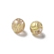 Handmade Gold Foil Glass Beads, Round, Moccasin, 9~11x8~11mm, Hole: 1.6mm