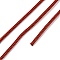 Braided Round Steel Wire, for DIY Bracelets, Dark Red, 3.2mm
