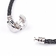 Natural Gemstone Beads Cord Bracelets BJEW-O162-G-5