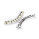 Antique Silver Plated Alloy Curved Tube Beads PALLOY-J628-B01-2
