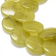 Cuentas de jade natural de olivos hebras G-K293-E01-A-3