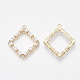 ABS Plastic Imitation Pearl Pendants PALLOY-T071-027-2