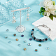 Ph pandahall 84 pz cerchio pendente di cristallo 14 colori perline con foro grande 8mm anello perle di vetro perline sciolte per orecchino collana braccialetto decorazione di arte del chiodo creazione di gioielli MRMJ-PH0001-70-4