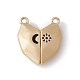 Love Heart Alloy Magnetic Clasps FIND-C013-02A-1