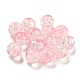 Transparent Spray Painting Crackle Glass Beads GLAA-L046-01B-38-1