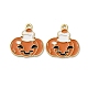 Подвески из сплава хэллоуина с эмалью&nbsp;STAS-I354-01G-B01-1