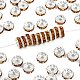 Perles séparateurs en laiton avec strass&nbsp;X-RB-A014-Z8mm-17S-1