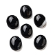 Кабошоны из натурального окрашенного и нагретого черного агата G-G145-01A-31-1