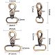 Alloy Swivel Lobster Claw Clasps PALLOY-PH0013-03-2
