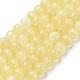 Brins de perles de sélénite jaune naturel G-N328-025A-03-1