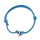 Bracelets réglables en fils de coton ciré BJEW-PH01162-05-2