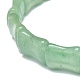 Прямоугольный эластичный браслет из бисера из натурального зеленого авантюрина BJEW-E379-05D-3