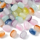 105 pieza de cuentas de vidrio opaco de 7 colores. GLAA-FS0001-43-4