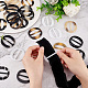 FINGERINSPIRE 24PCS 2inch Coat Belt Buckle 6 Styles Oval Resin Scarves Buckle T-shirt Buckle Resin Silk Scarf Buckle Clothing Ring Wrap Holder for Clothing Blouse Scarf Fashion Decoration Accessories RESI-FG0001-02-3
