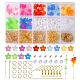 Набор для изготовления сережек с подвесками в виде цветов своими руками DIY-FS0004-40-1