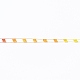 ポリエステルファンシーヤーン  セグメント染め  歯ブラシ ブークレ フラッグ 編み糸  カラフル  8x0.4mm X-YCOR-H001-01-3