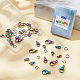 NBEADS 40 Pcs Jewelry Clasps with 40 Pcs Open Jump Rings STAS-NB0001-34-4