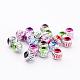Mixed Color Round Carved Lantern Aluminum Beads X-ALUM-AR8mm-2