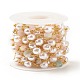 Natürliche Morganit-Chips und Perlenketten aus ABS-Perlen CHC-E024-06G-03-3