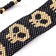 Adjustable Glass Seed Beads Braided Bead Bracelets BJEW-D442-18-2