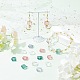Nbeads 120pcs 6 couleurs perles de verre transparentes GLAA-NB0001-46-6