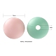 7 colori perline in silicone ecologico per uso alimentare SIL-LS0001-02B-3