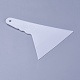 プラスチックスクレーパツール  三角形  ホワイト  12x10x0.35cm  穴：0.5のCM&nbsp;TOOL-WH0117-24-2